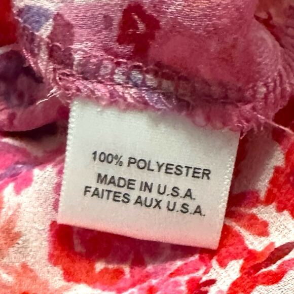 MISA Los Angeles Leeva Pink Floral Bell Sleeve Mini Ruffle Dress Women’s XS - Picture 5 of 8